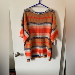 Free People Multicolor Striped Sweater